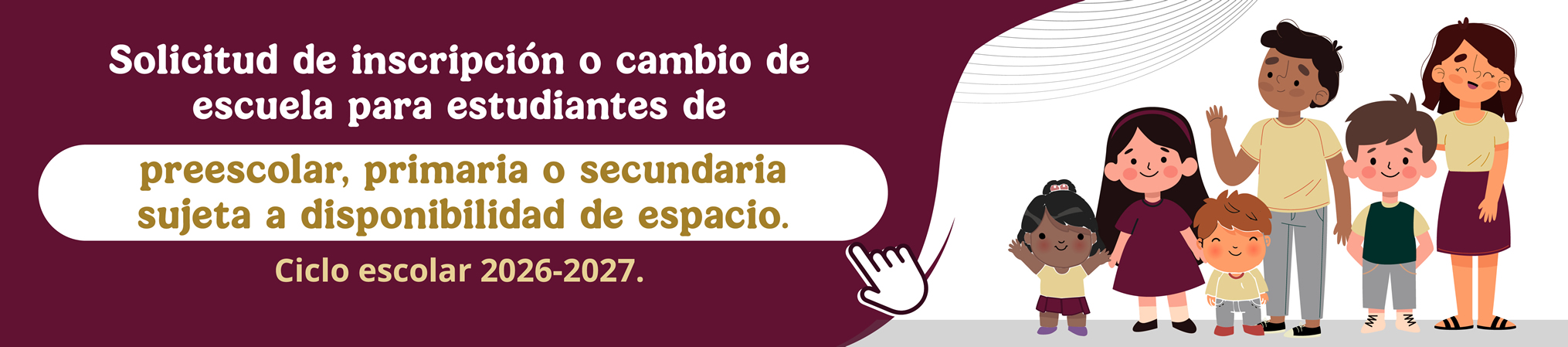 Comunicado inscripción y cambios de escuela